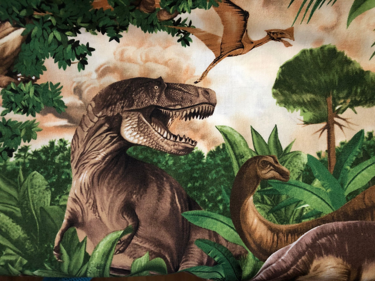 Timeless Treasures Michael Searle Dinosaurs, Designer Cotton Fabric, Quilting Fabric, Sold by YARD