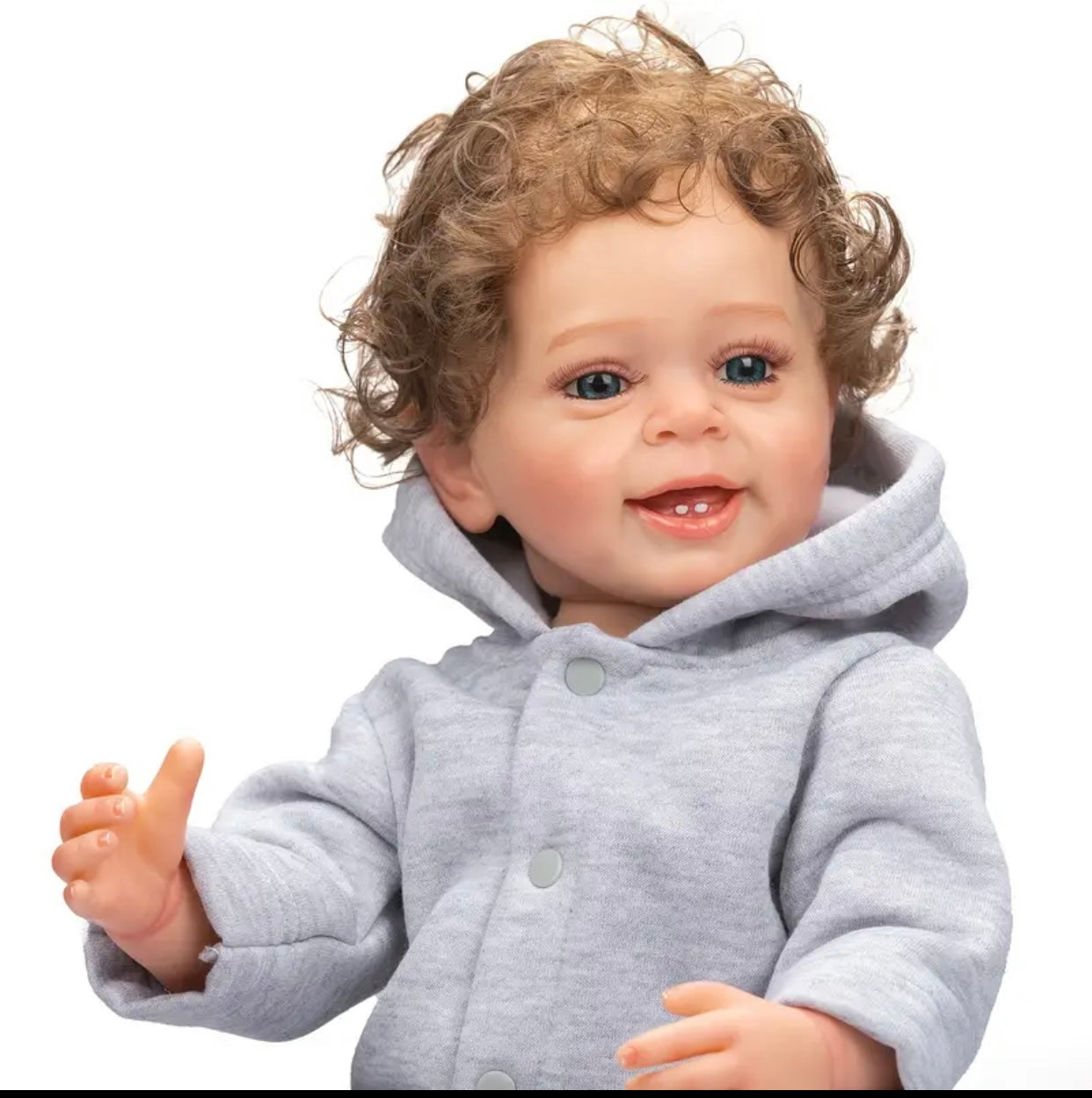 Adorable Reborn Boy Doll, Lifelike and Realistic, Outfits for Every Season and Plush Blanket
