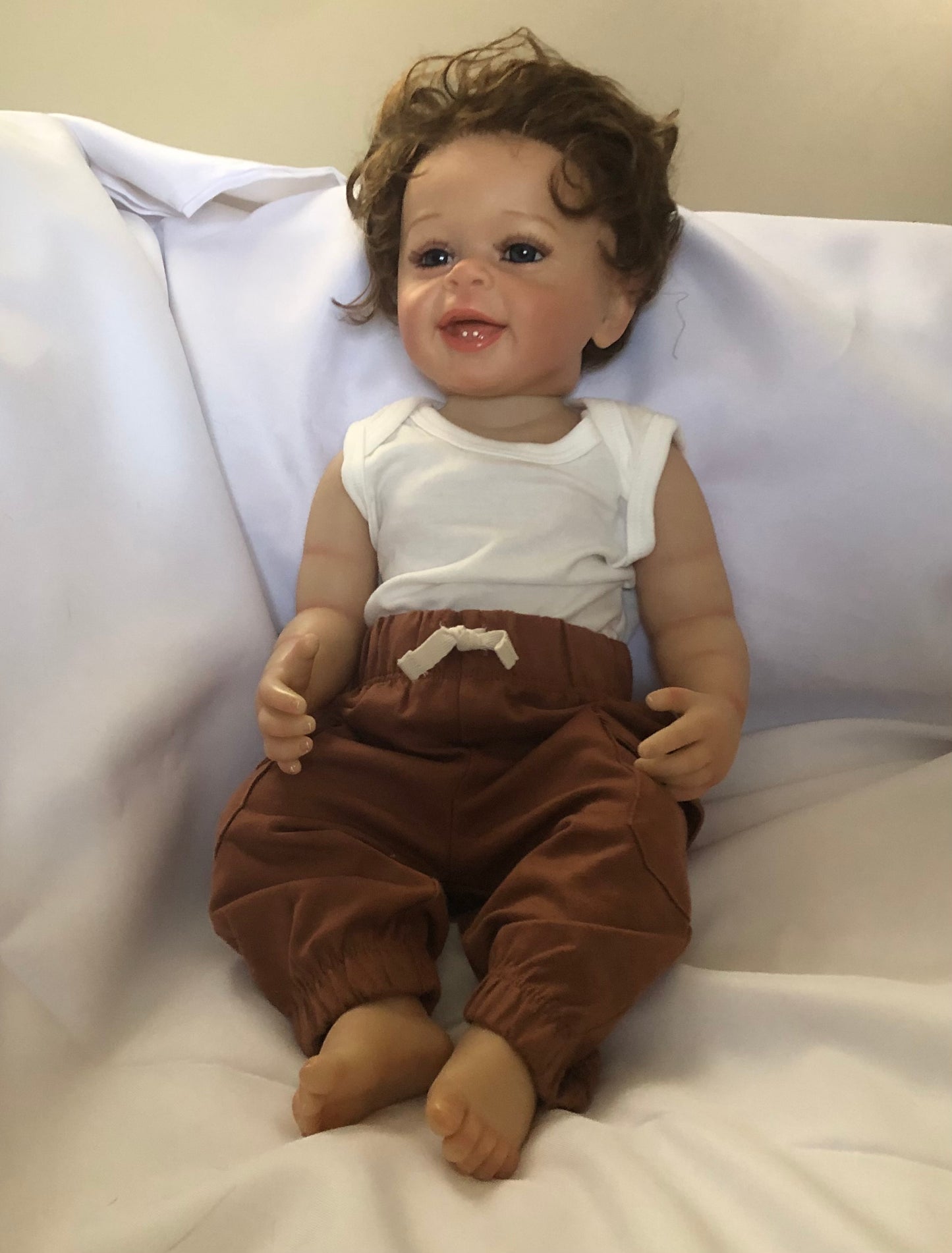 Adorable Reborn Boy Doll, Lifelike and Realistic, Outfits for Every Season and Plush Blanket