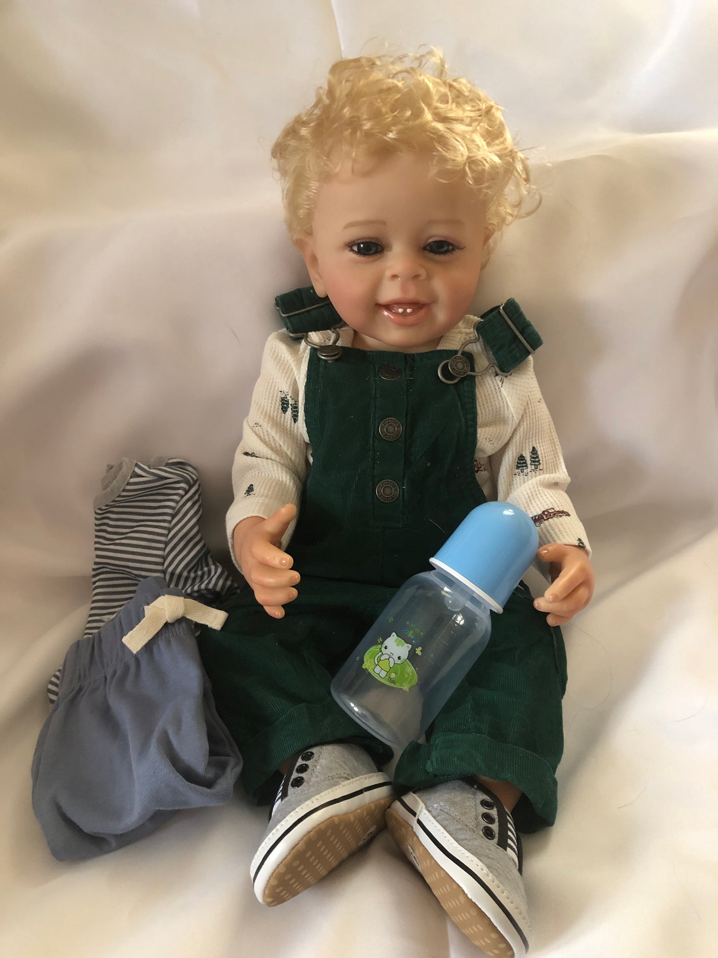 Adorable Reborn Boy Doll, Lifelike and Realistic, Two Outfits