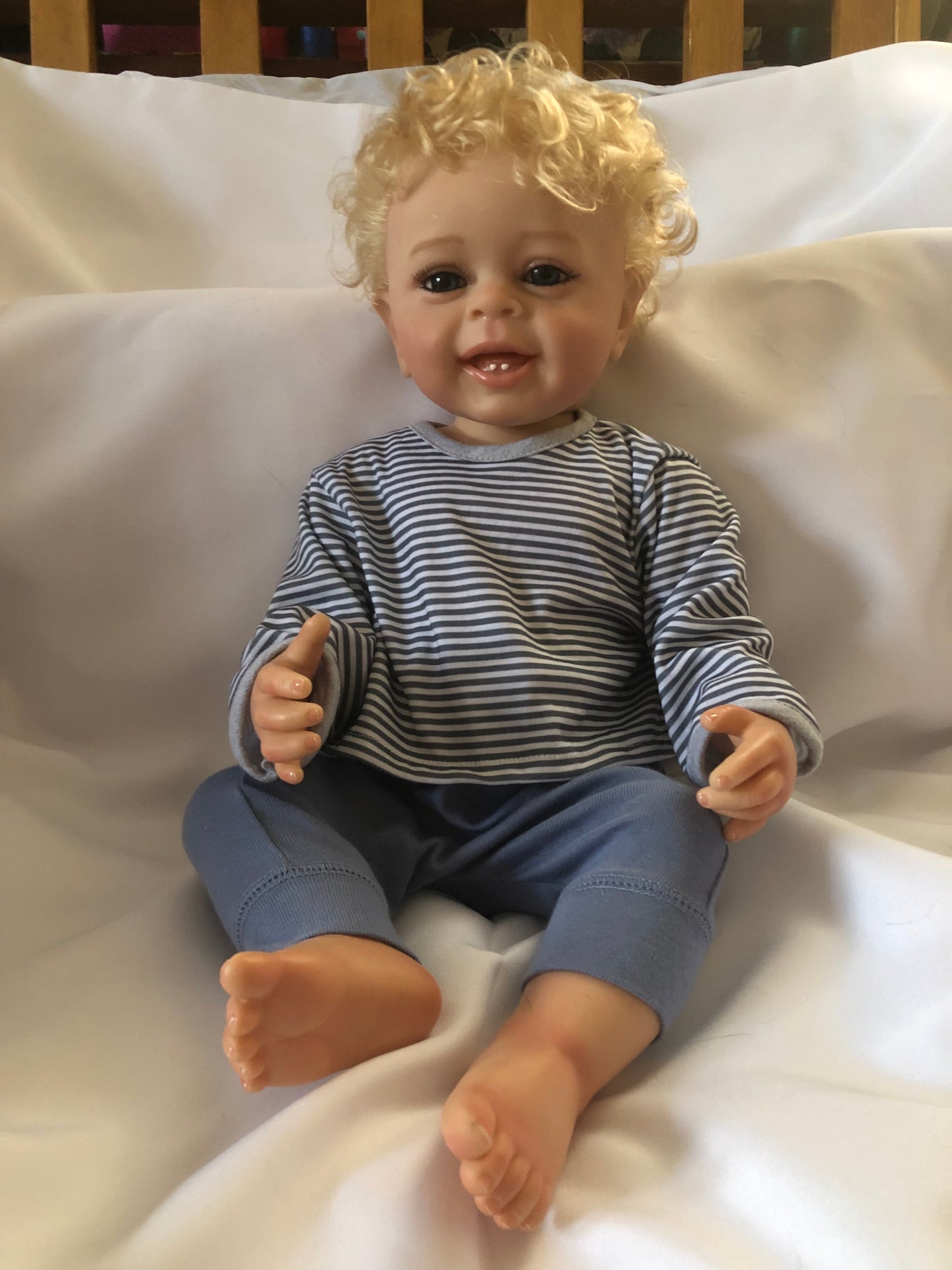 Adorable Reborn Boy Doll, Lifelike and Realistic, Two Outfits