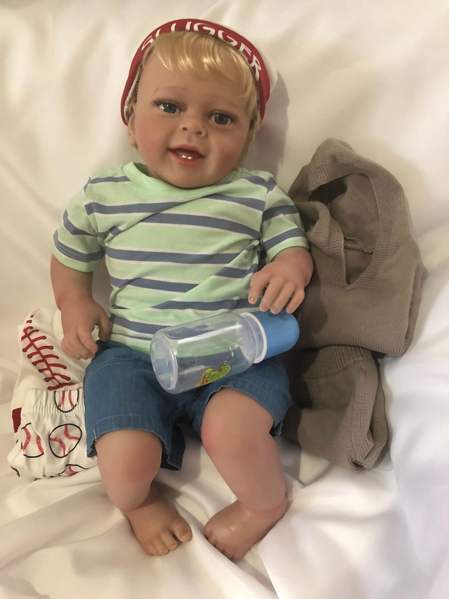 Adorable Reborn Boy Doll, Lifelike and Realistic, Three Outfits