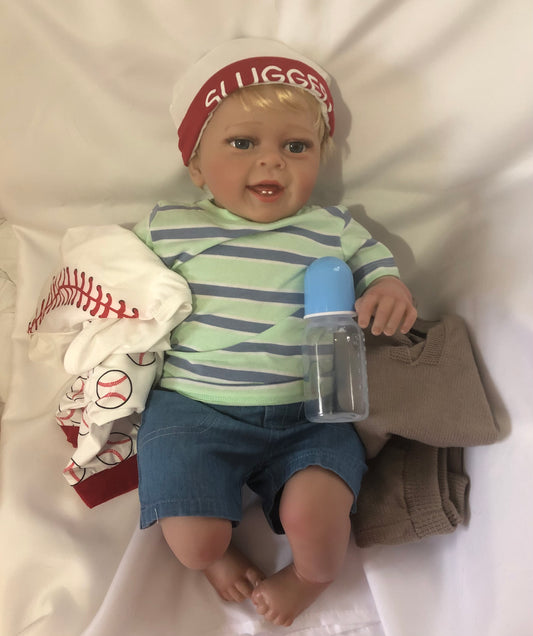 Adorable Reborn Boy Doll, Lifelike and Realistic, Three Outfits