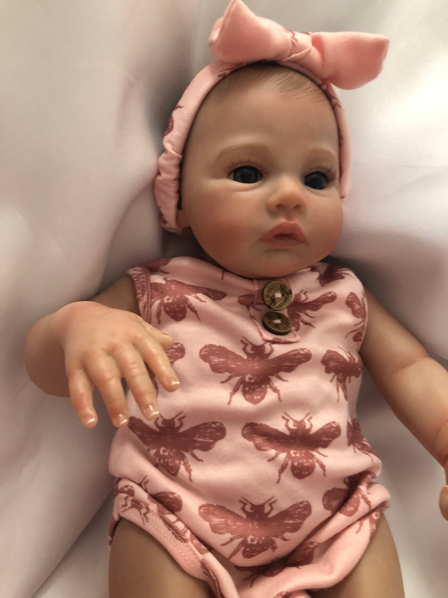 Adorable Reborn Preemie Girl Doll, Lifelike and Realistic, Two Outfits