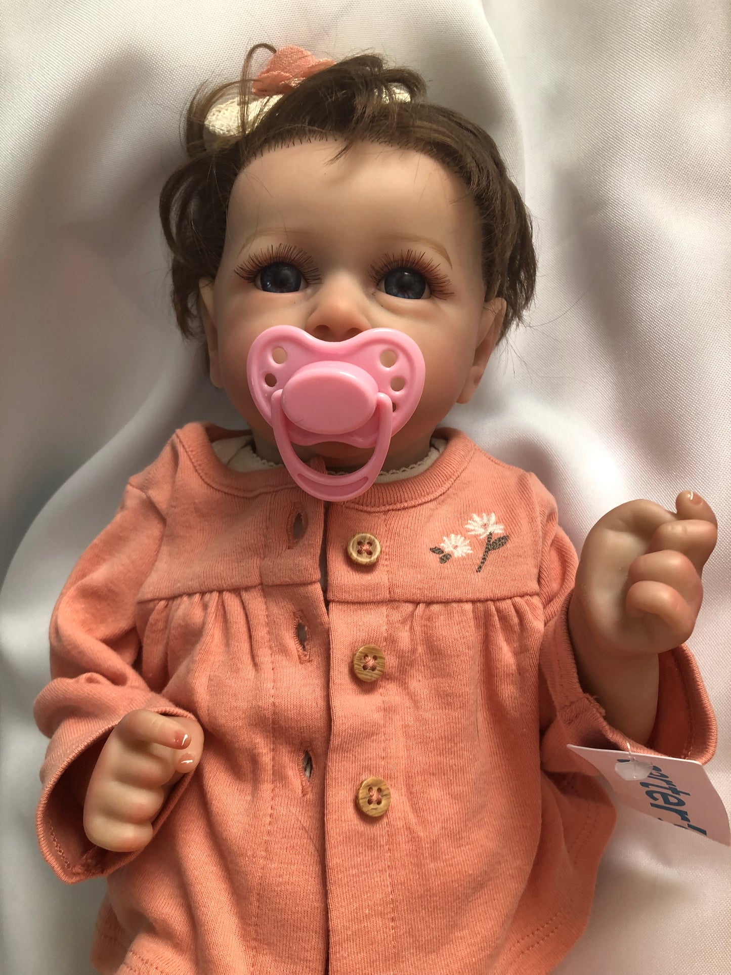 Adorable Reborn Girl Doll, Realistic Lifelike Preemie, Two Outfits
