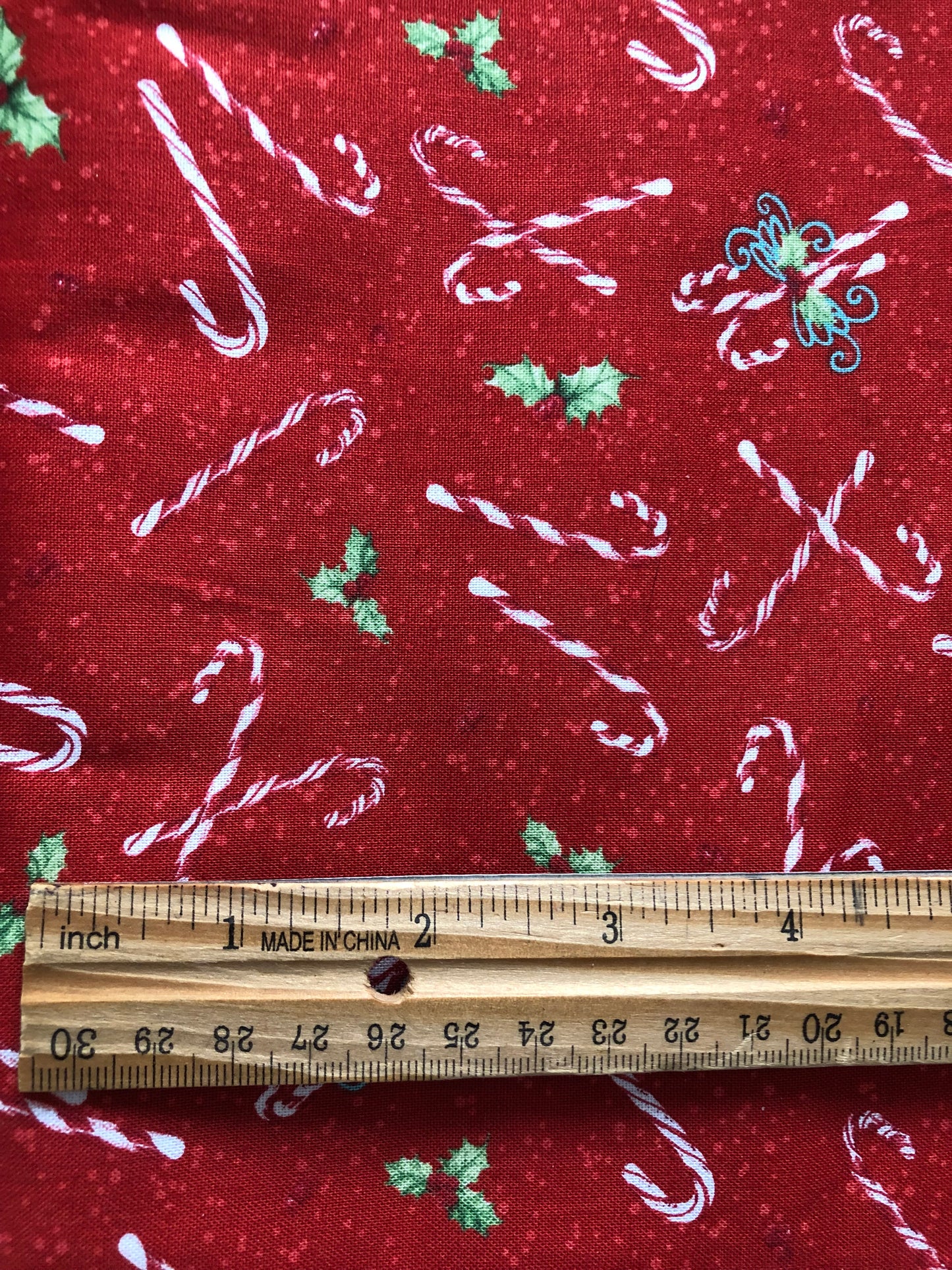 Wilmington Prints Peppermint Parlor Red Candy Canes by Danielle Leone, Designer Cotton, Quilting Fabric, Sold by YARD