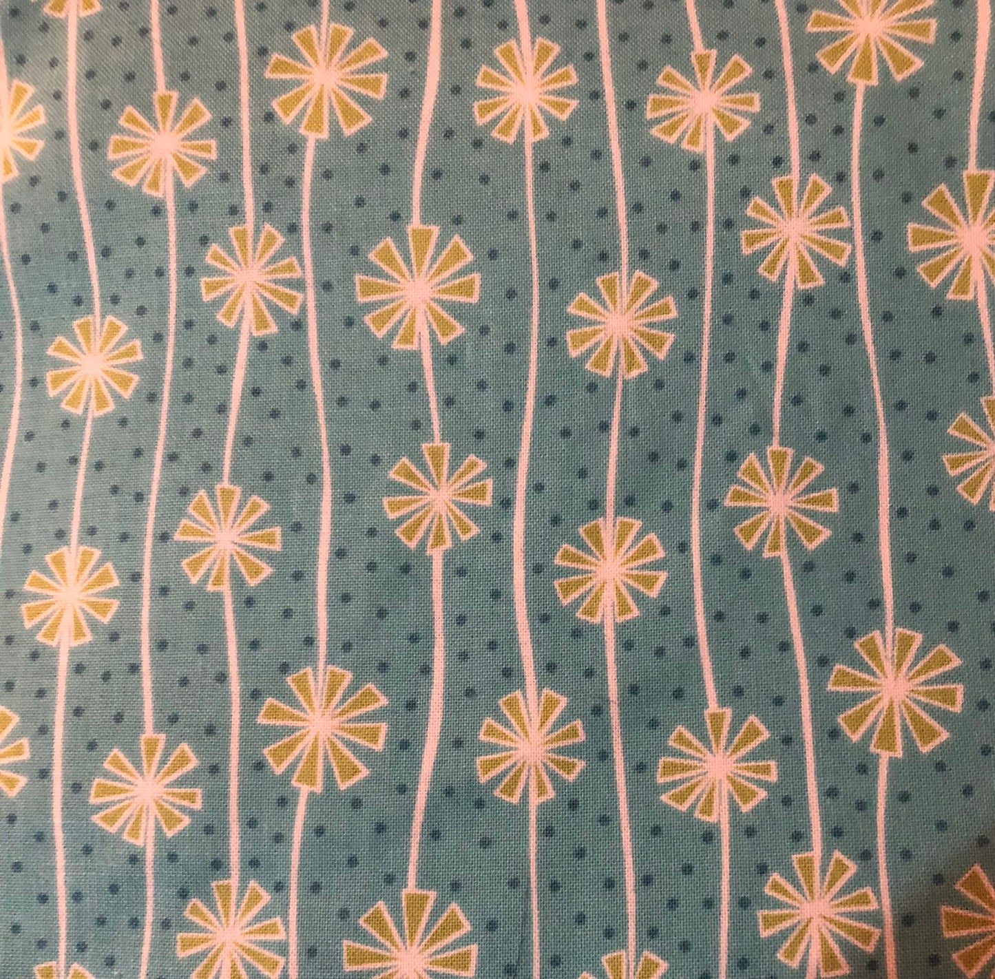 Benartex Contempo Sparkle by Amanda Murphy Green, Aqua Blue, and White Fabric, Designer Cotton, Quilting Fabric, Sold by YARD