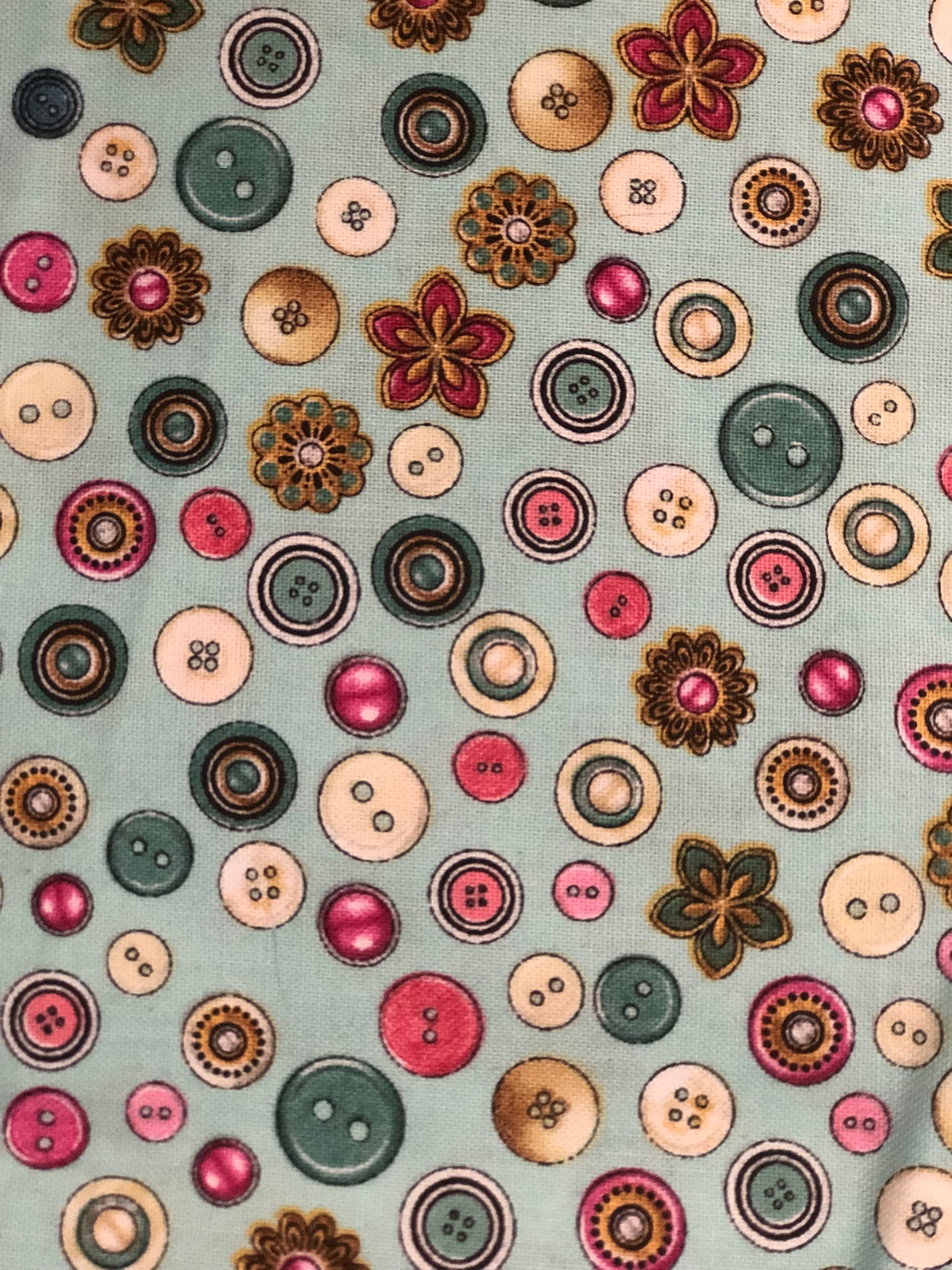 Timeless Treasures Buttons by Dan Morris, Designer Cotton, Quilting Fabric, Sold by YARD