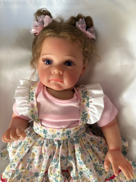 Adorable Reborn Girl Doll, Lifelike and Realistic, Two Outfits