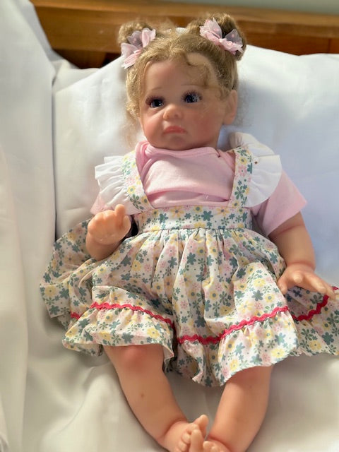 Adorable Reborn Girl Doll, Lifelike and Realistic, Two Outfits
