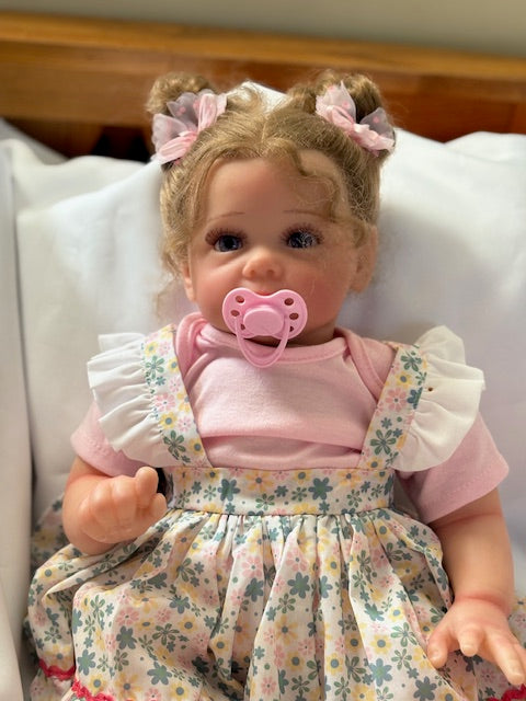 Adorable Reborn Girl Doll, Lifelike and Realistic, Two Outfits