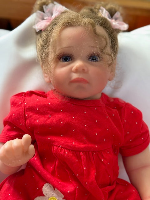 Adorable Reborn Girl Doll, Lifelike and Realistic, Two Outfits