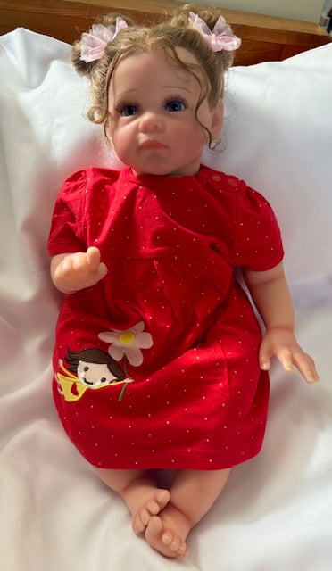 Adorable Reborn Girl Doll, Lifelike and Realistic, Two Outfits