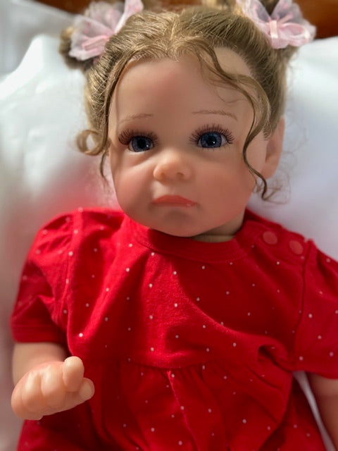 Adorable Reborn Girl Doll, Lifelike and Realistic, Two Outfits