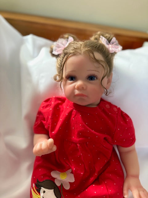Adorable Reborn Girl Doll, Lifelike and Realistic, Two Outfits