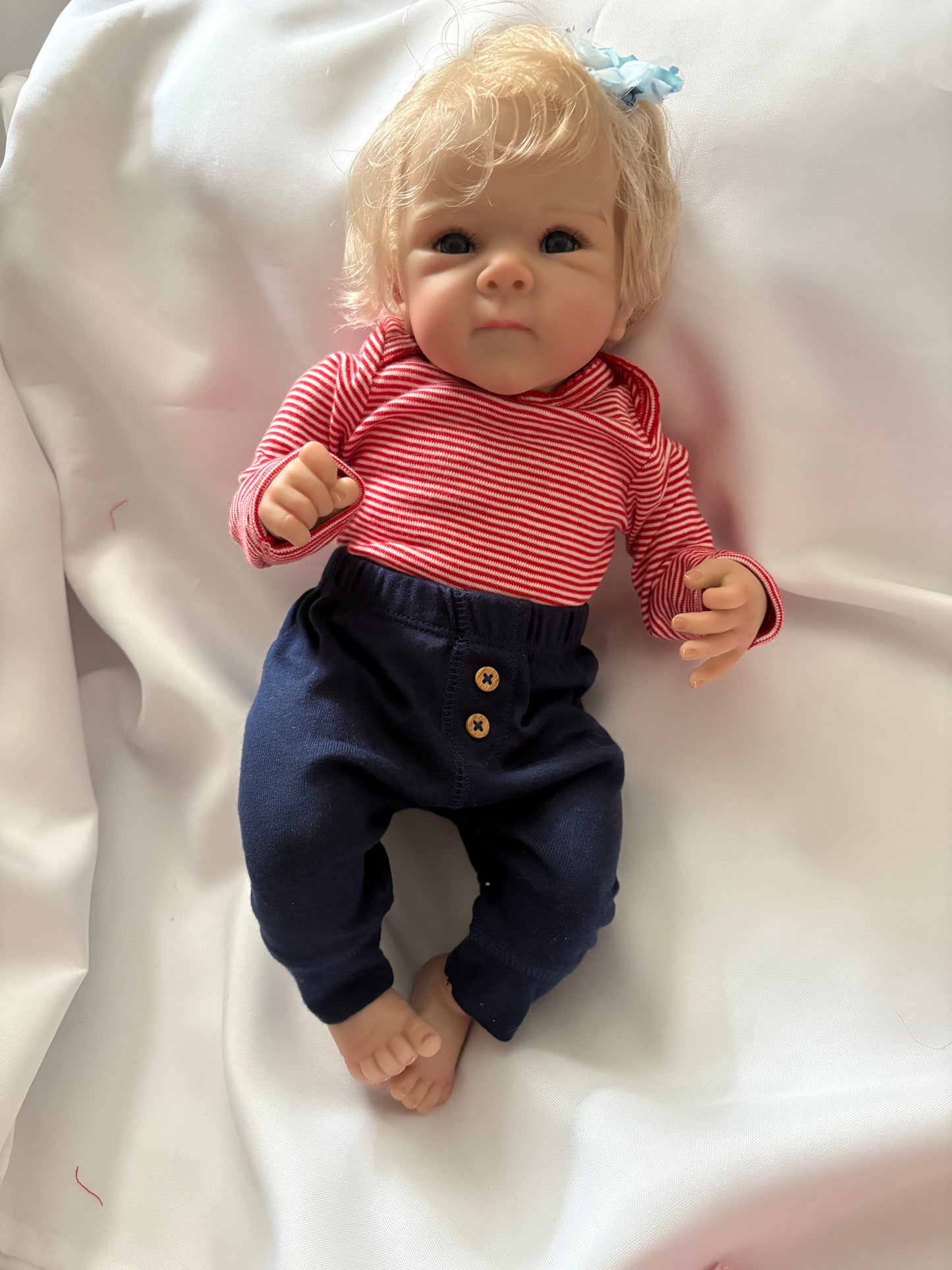Adorable Reborn Newborn Girl Doll, Lifelike and Realistic with Blanket