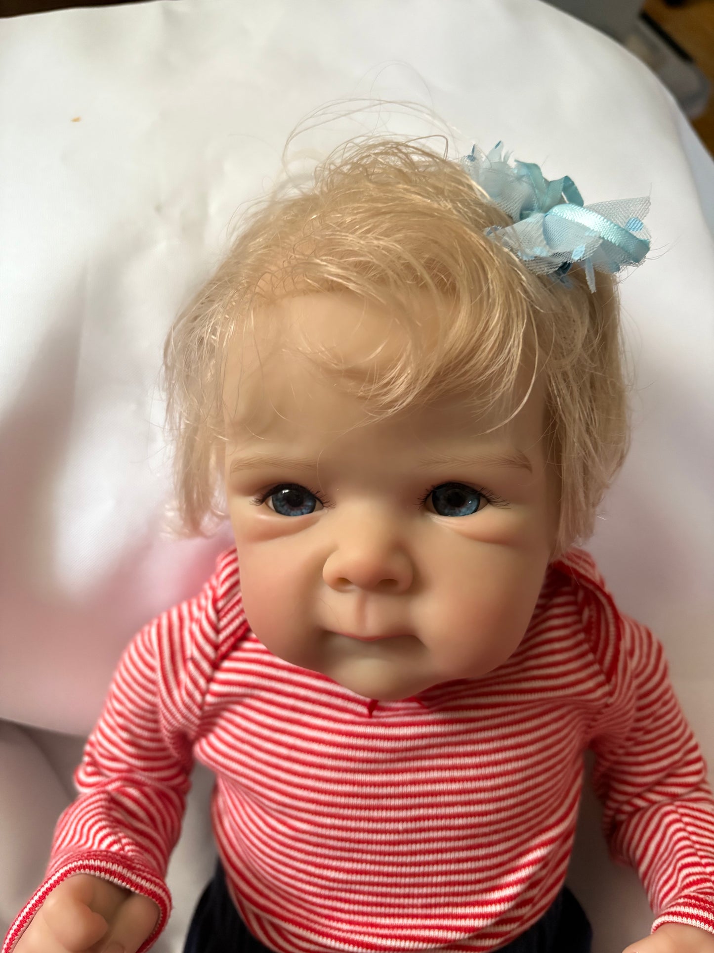 Adorable Reborn Newborn Girl Doll, Lifelike and Realistic with Blanket