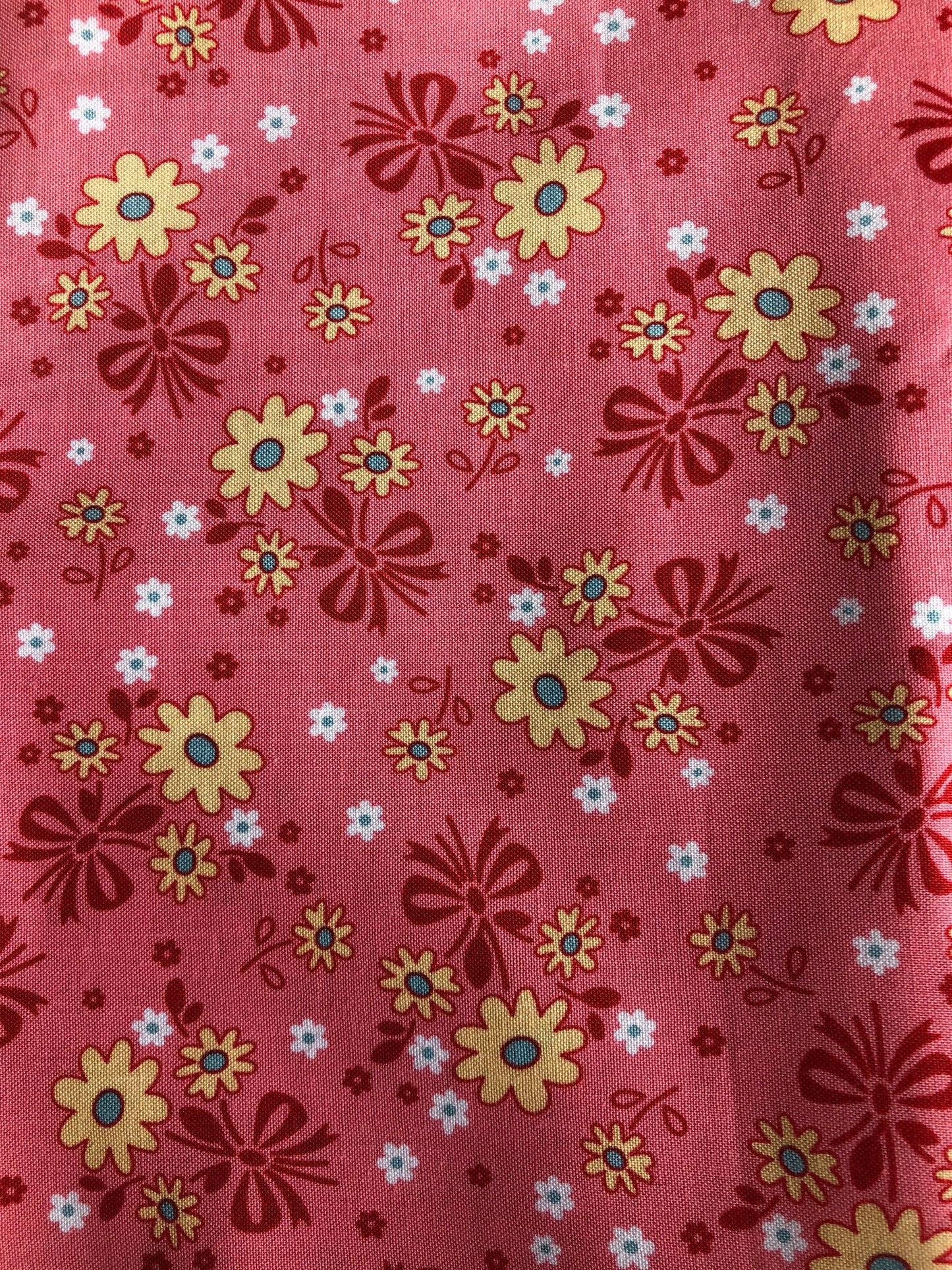 Riley Blake Calico Days Pink By Designer Lori Holt Floral Pink Fabric, Designer Cotton Fabric, Quilting Fabric, Sold by YARD