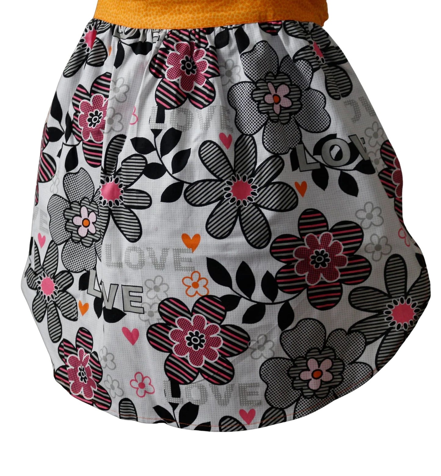 Apron for Women, Love and Flowers Apron for Women, Creative Colorful Apron for Women