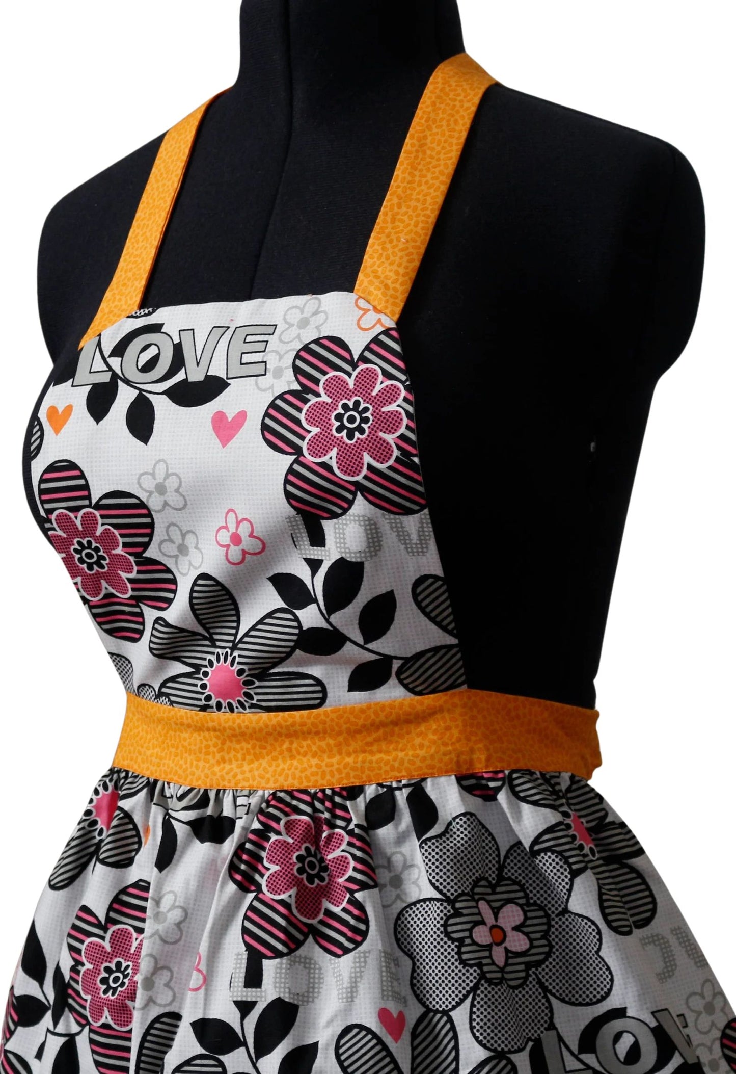Apron for Women, Love and Flowers Apron for Women, Creative Colorful Apron for Women