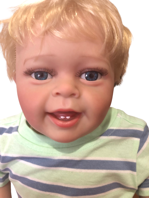Adorable Reborn Boy Doll, Lifelike and Realistic, Three Outfits