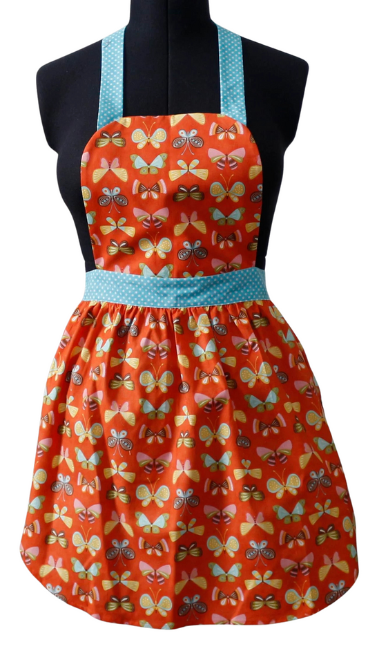 Apron for Women, Butterfly Apron for Women, Spring Apron for Women