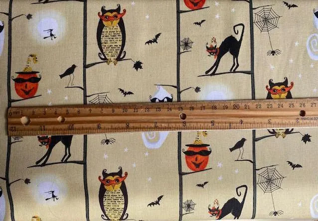 Studio E Fabrics Halloween Cheeky Wee Pumpkins by DT-K Cream Fabric, Designer Cotton Fabric, Quilting Fabric, Sold by YARD