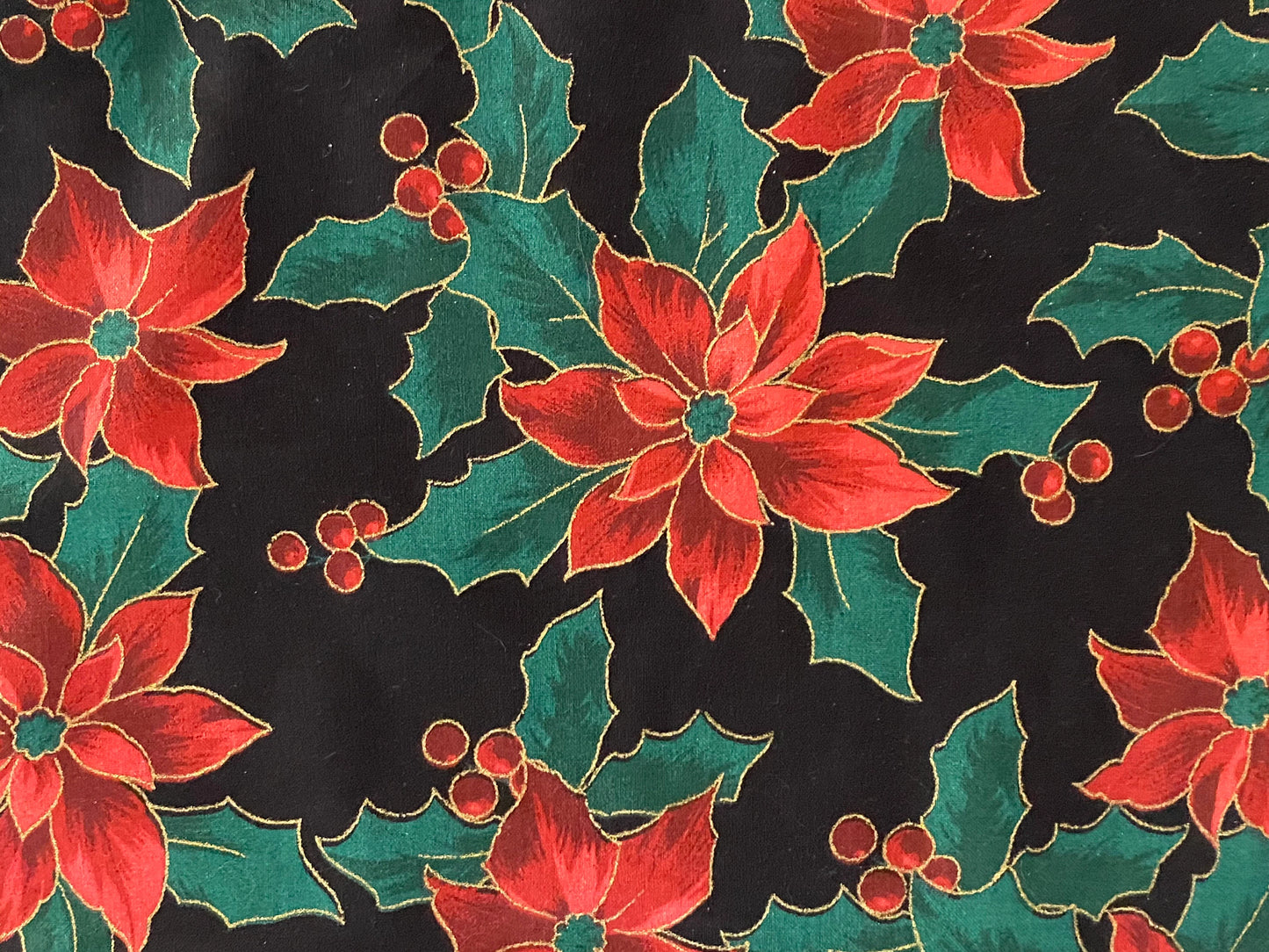 Set of 4 Christmas Placemats, Poinsettia Placemats, Christmas Tree Placemats, Reversible Placemats