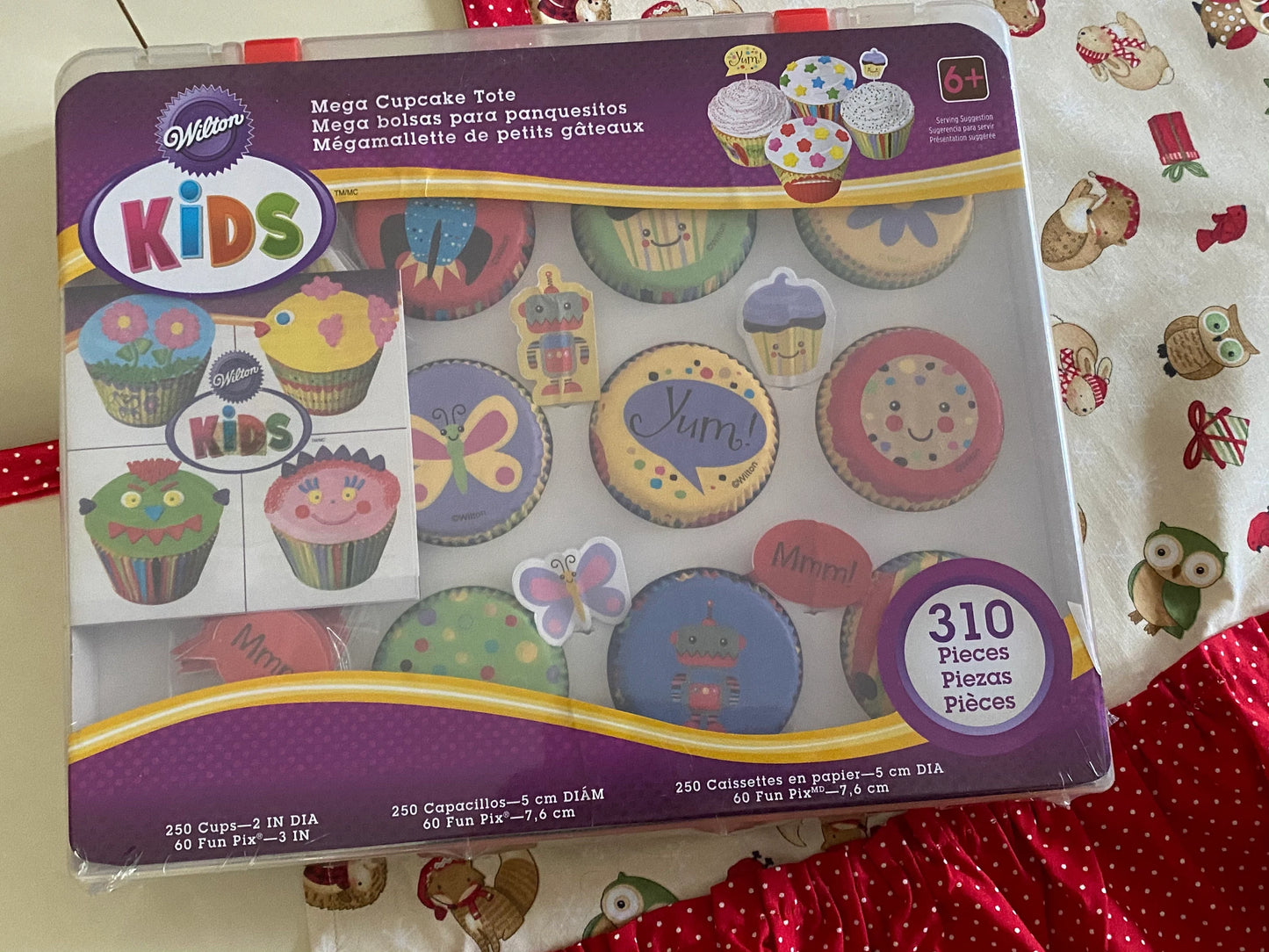 Christmas Baking Gift Set Child, Winter Woodland Animal Girls Apron And Chef Hat, Cupcakes