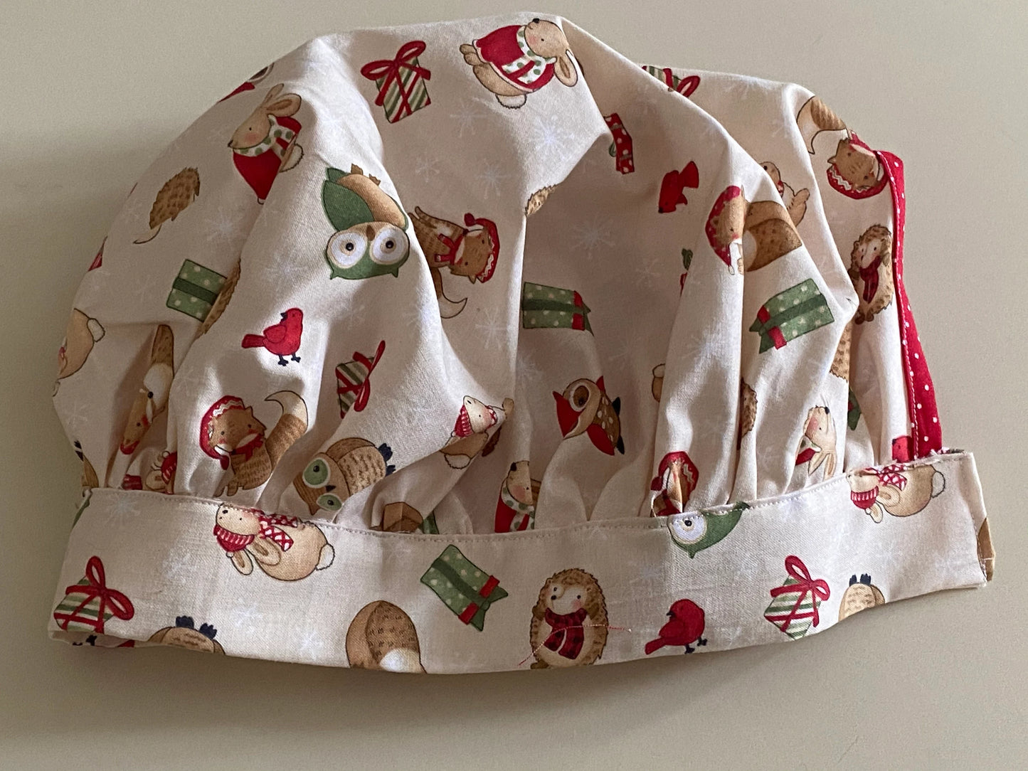 Christmas Baking Gift Set Child, Winter Woodland Animal Girls Apron And Chef Hat, Cupcakes