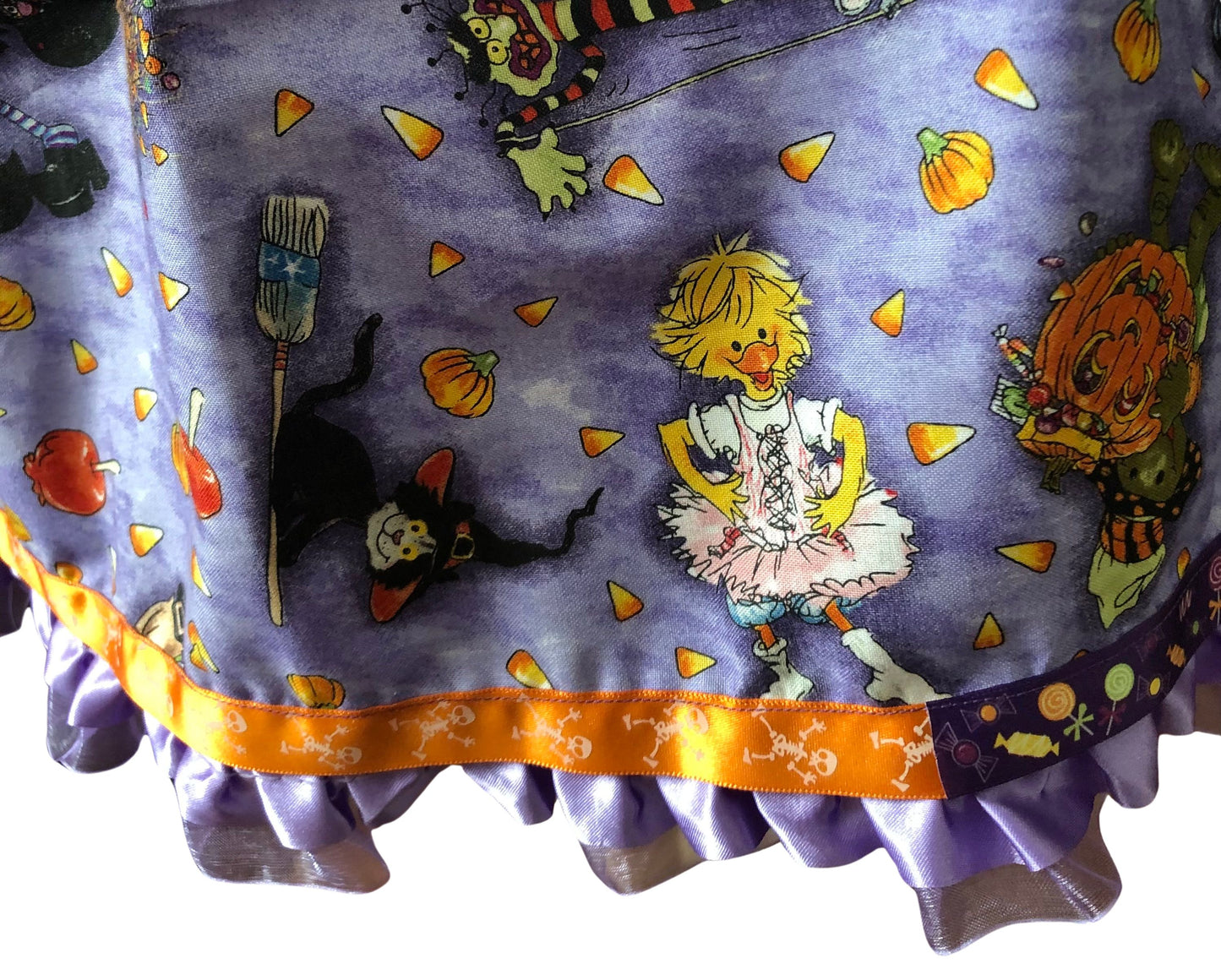 Halloween Trick or Treating Animals, Ghosts, and Black Cat Costume, Girls Size 7