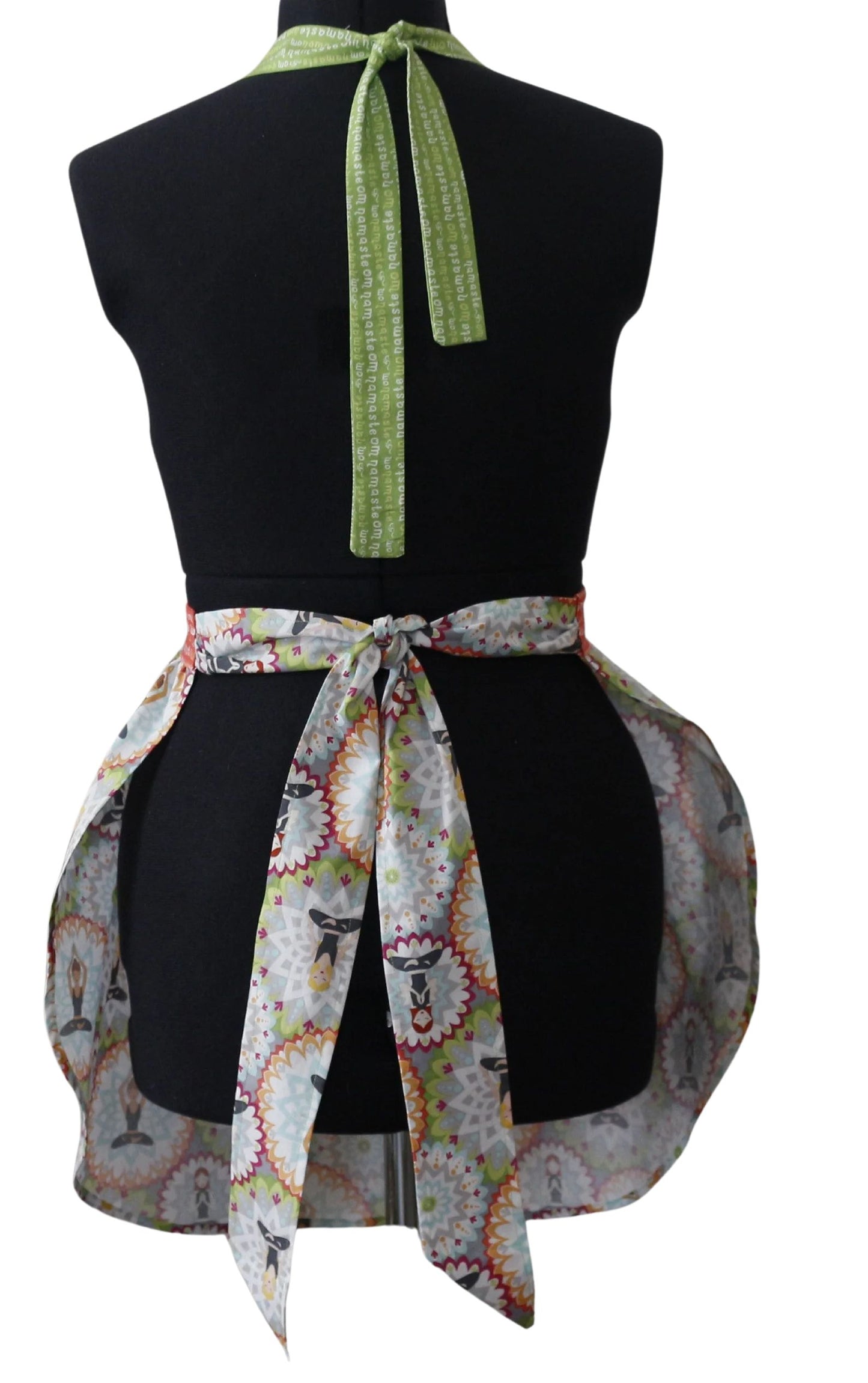 Apron for Women, Meditation Apron for Women, Aprons, Namaste Om Orange Belt Apron for Women