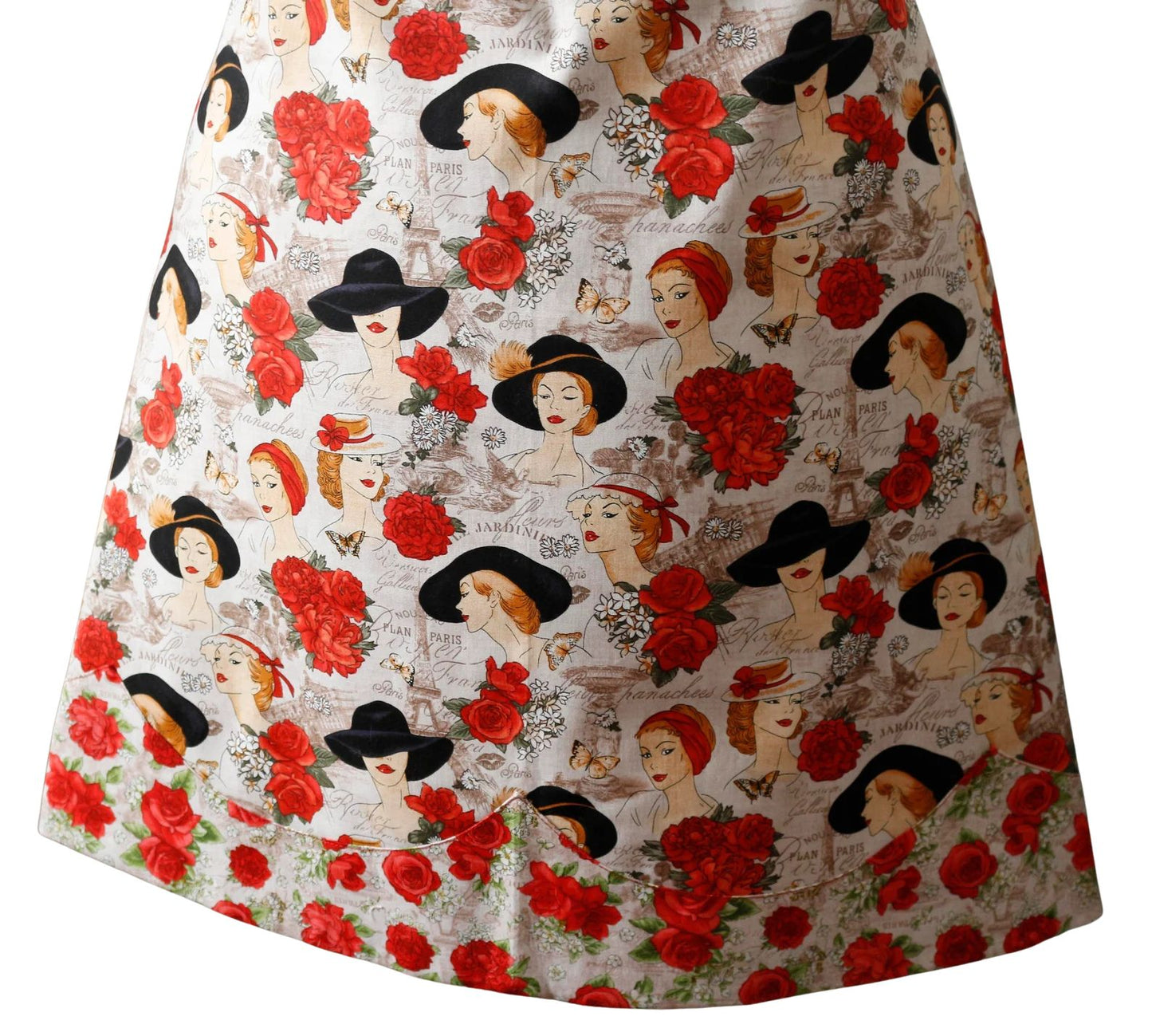 Apron for Women, Paris Apron for Women, French Cooking Apron for Women, Romantic Apron