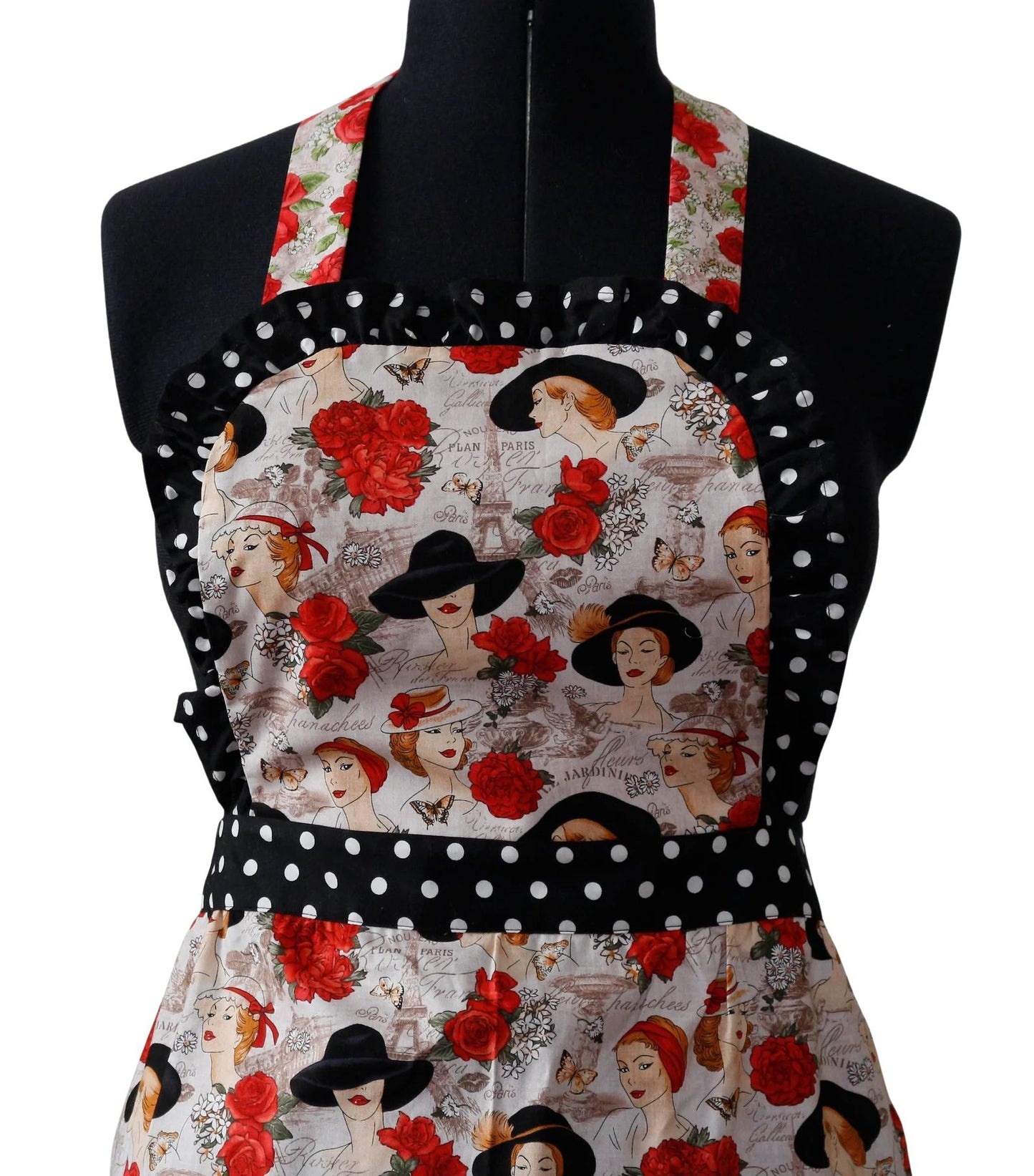 Apron for Women, Paris Apron for Women, French Cooking Apron for Women, Romantic Apron
