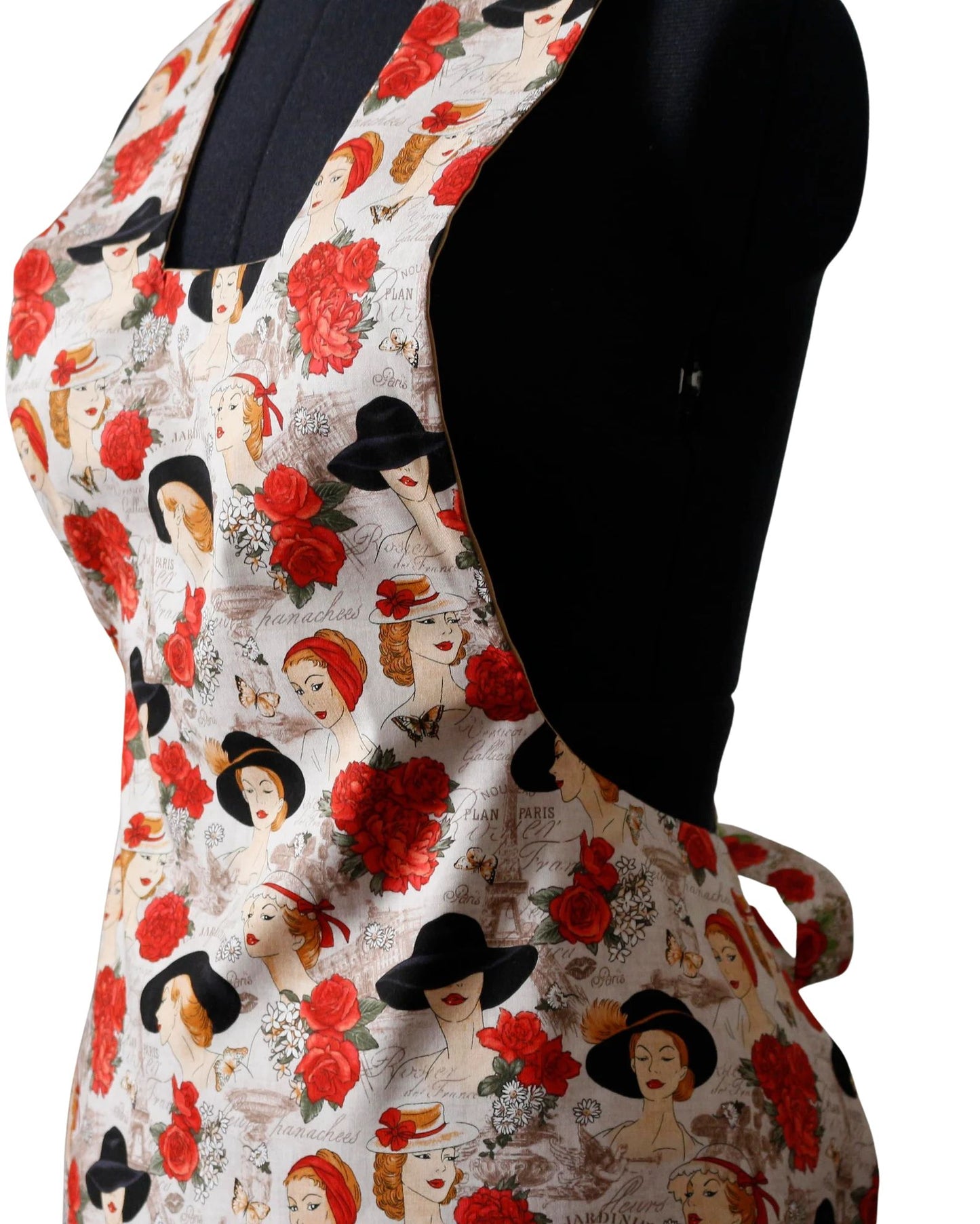 Apron for Women, Paris Apron for Women, French Cooking Apron for Women, Romantic Apron