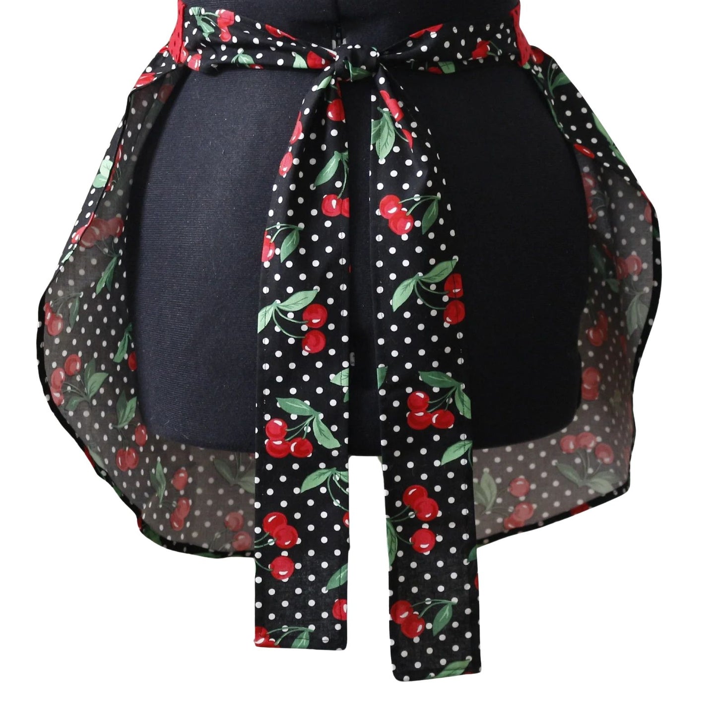 Apron for Women, Retro Cherry and Polka Dots Apron for Women