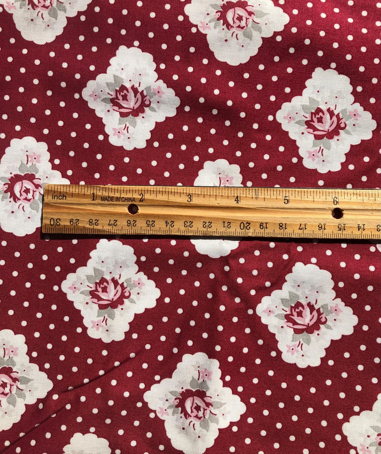 Penny Rose Fabrics Floral Roses and White Polka Dots by Gerri Robinson of Planted Seed Designs, Designer Cotton, Quilting, Sold by YARD