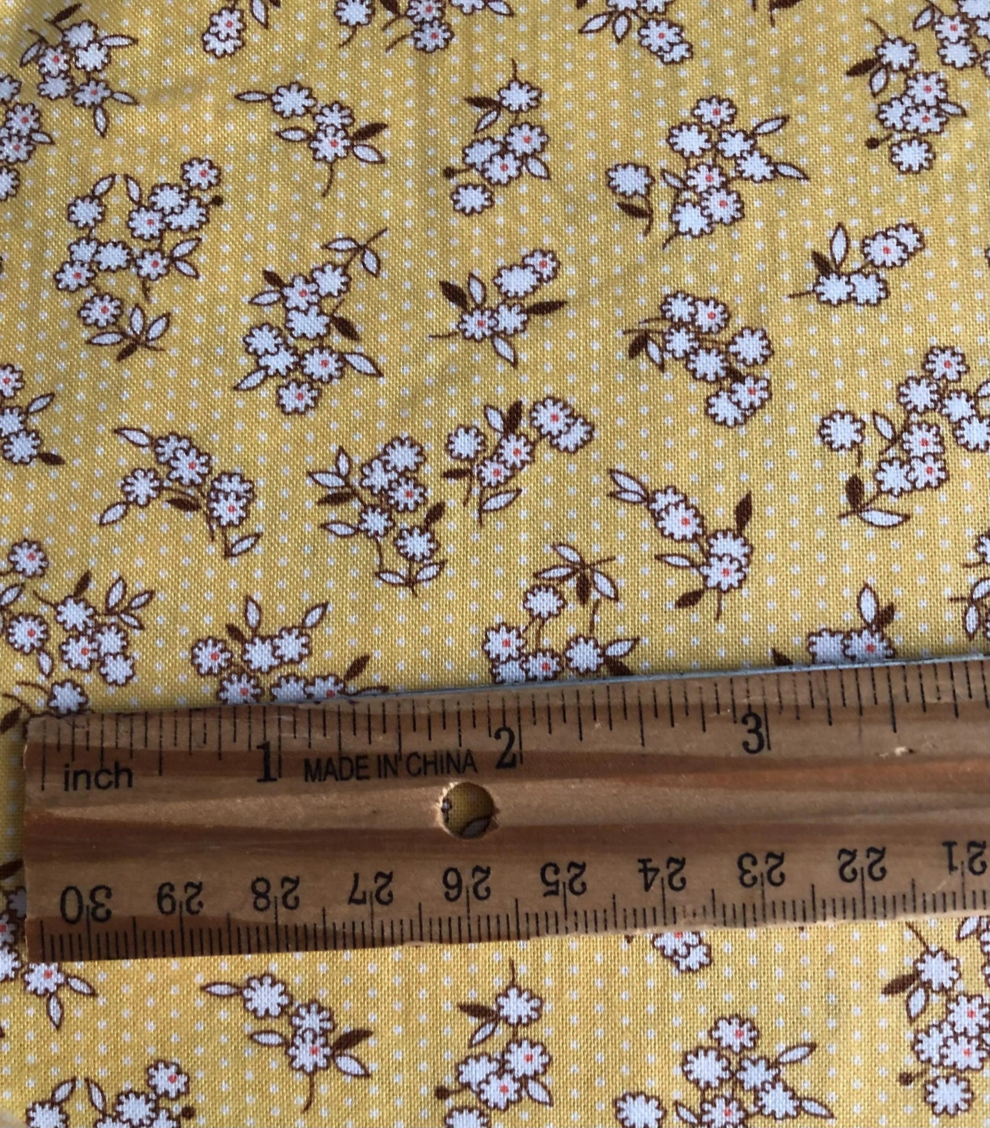 Whistler Studios Andover Lottie Ruth Tossed Flowers Yellow, Designer Cotton, Quilting Fabric, Sold by YARD